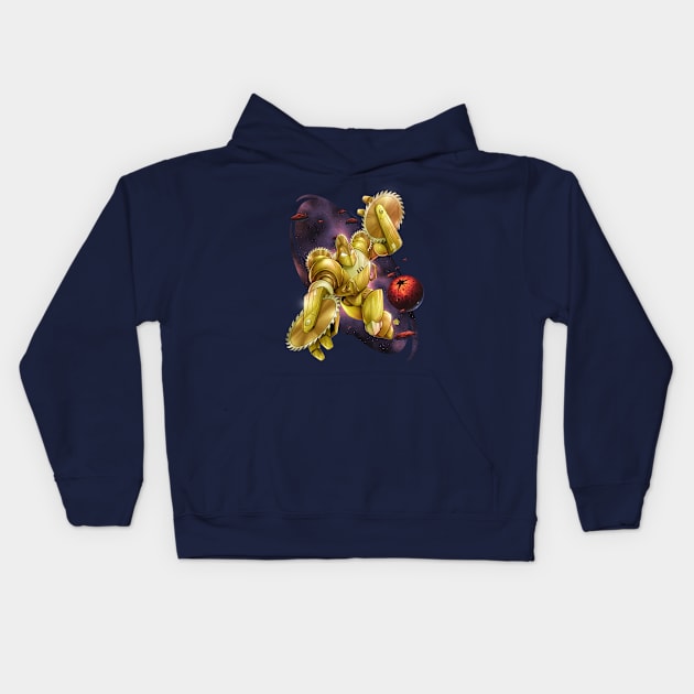 BUZZ-SAW Kids Hoodie by Crike99Art